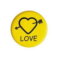 Значок светоотражающий Love в ассортименте