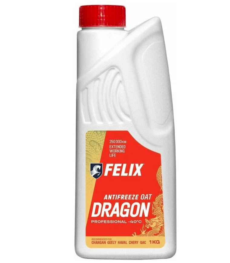 Антифриз FELIX DRAGON G 12+ (красный) 1кг (430206404)