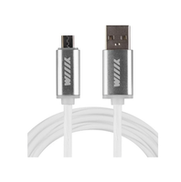 Кабель для зарядки телефона (micro-USB) белый 1м WIIIX (CB120-UMU-10W)