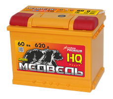 АКБ Медведь Silver о.п.R+ 60a/h Евро B13(нижн.кр)